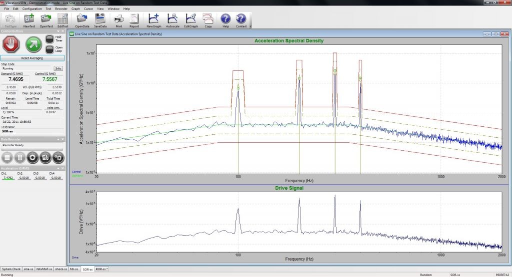 Sine on Random Application Testing - Vibration Research