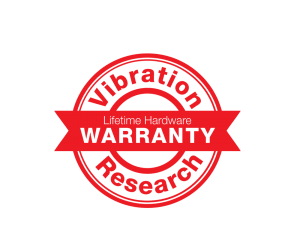 Vibration Research Lifetime Hardware Warranty