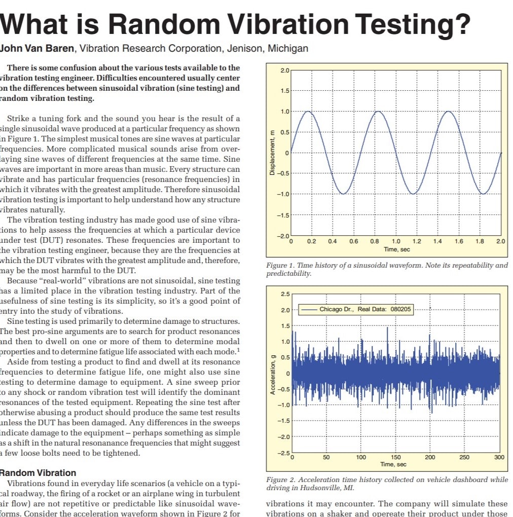 Random Vibration Testing Software - Vibration Research