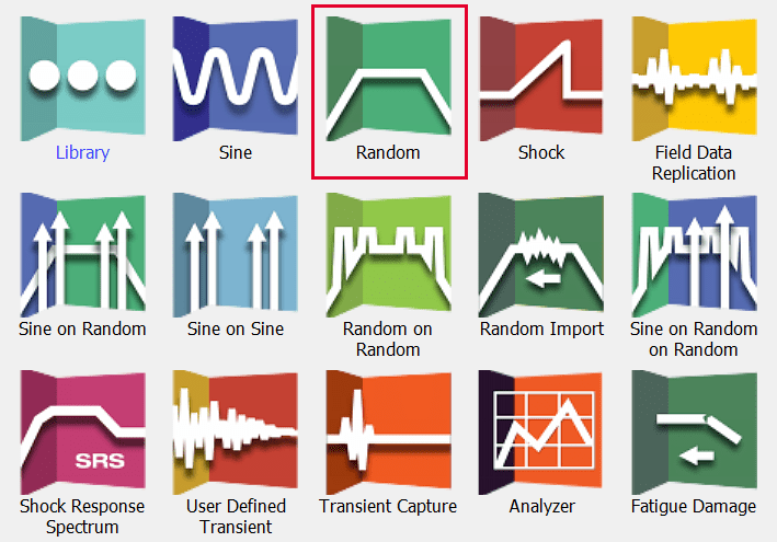 VibrationVIEW software modules icons