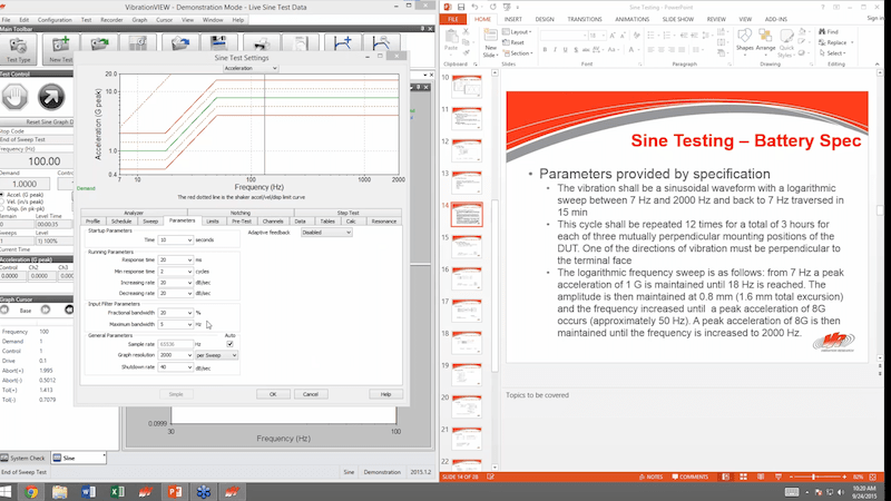 Compare Multiple Sine Sweeps