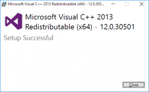 Microsoft Visual C++ 2013 Redistributable (64-bit) - Vibration Research