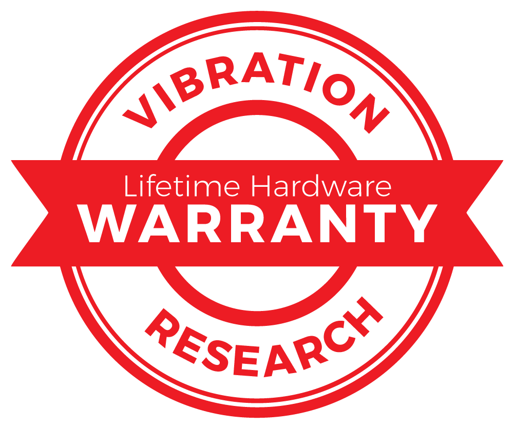 Lifetime Hardware Warranty from Vibration Research