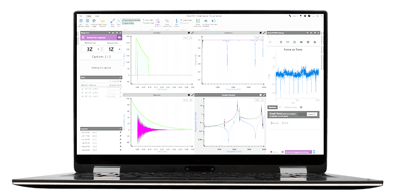 Modal Testing in ObserVIEW on laptop