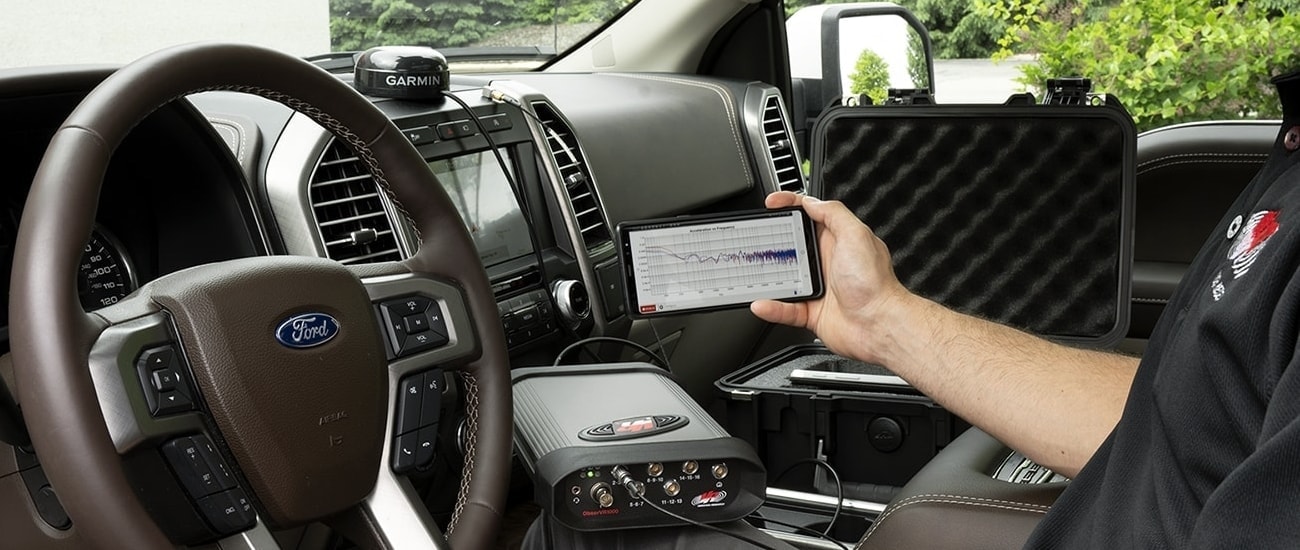 ObserVR1000 and VR Mobile inside Ford pickup truck