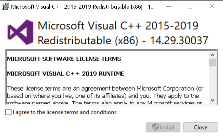 Microsoft Visual C 15 17 And 19 Redistributable 32 Bit Vibration Research
