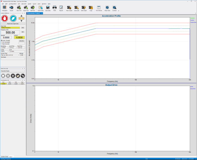 sine data reduction in VibrationVIEW software