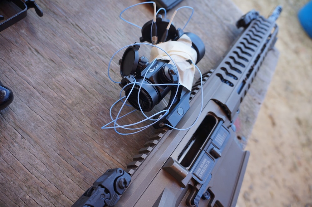 accelerometers attached to a firearm sight