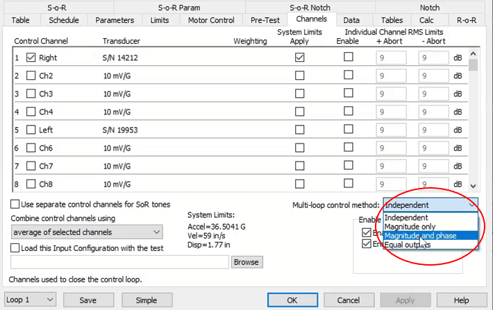 random vibration test profile for dual shaker control