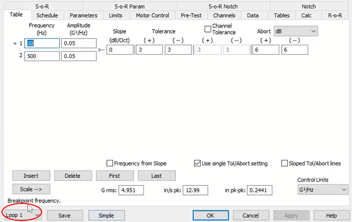 random vibration test profile for dual shaker control