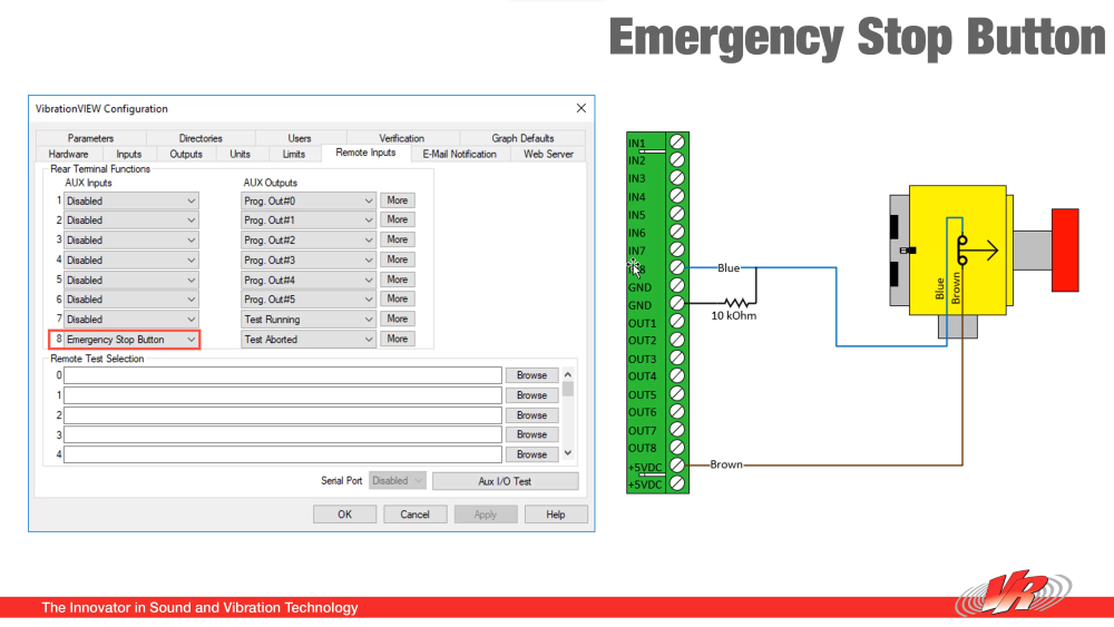 Vibration Test Emergency Stop (EStop) Button Vibration Research