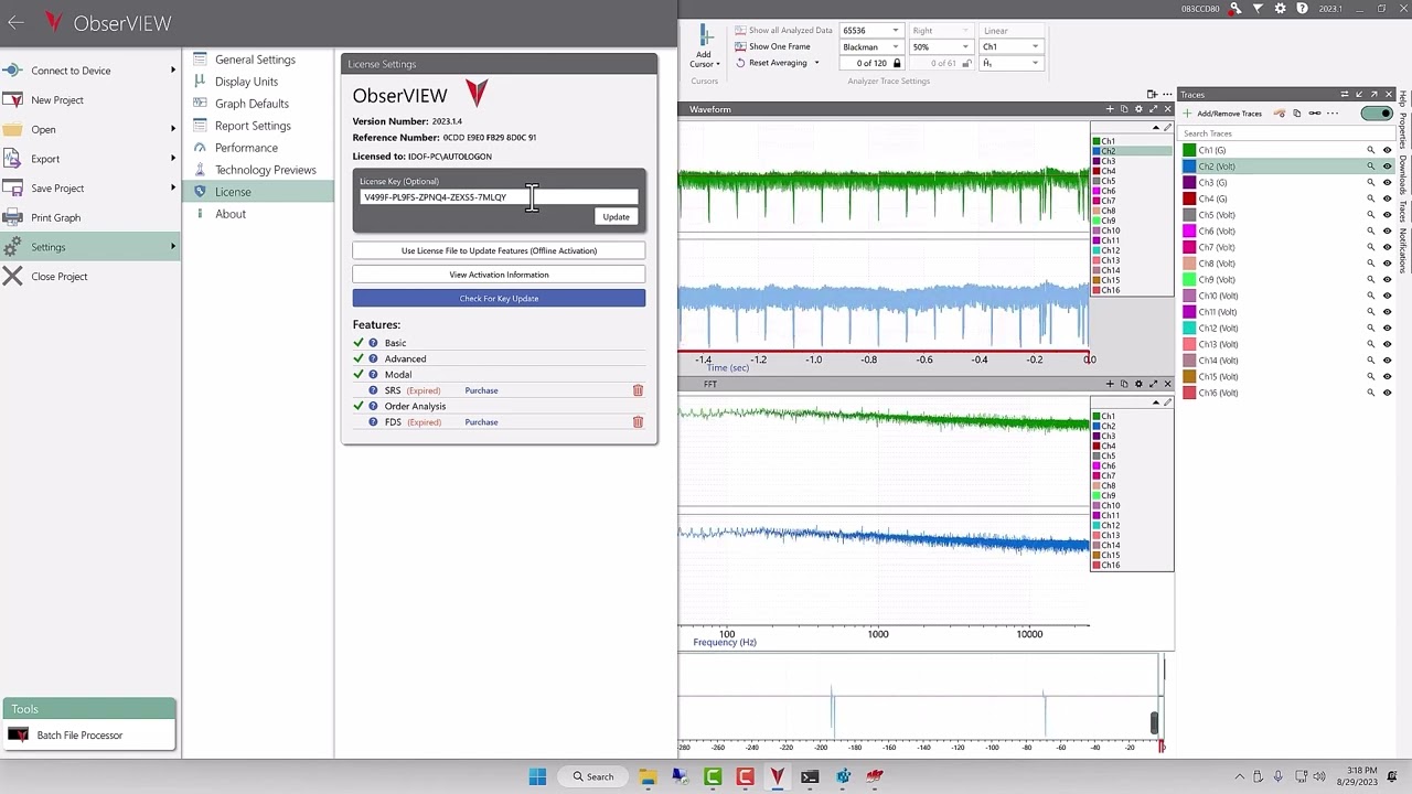 ObserVIEW Key Activation