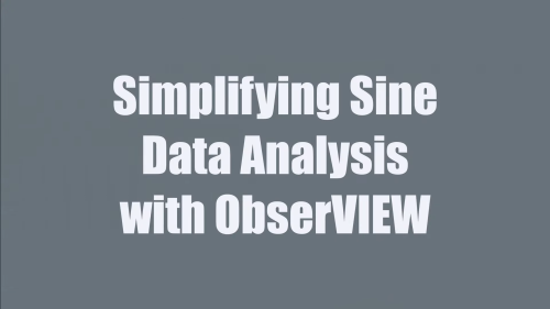 Sine Data Reduction Walkthrough thumbnail