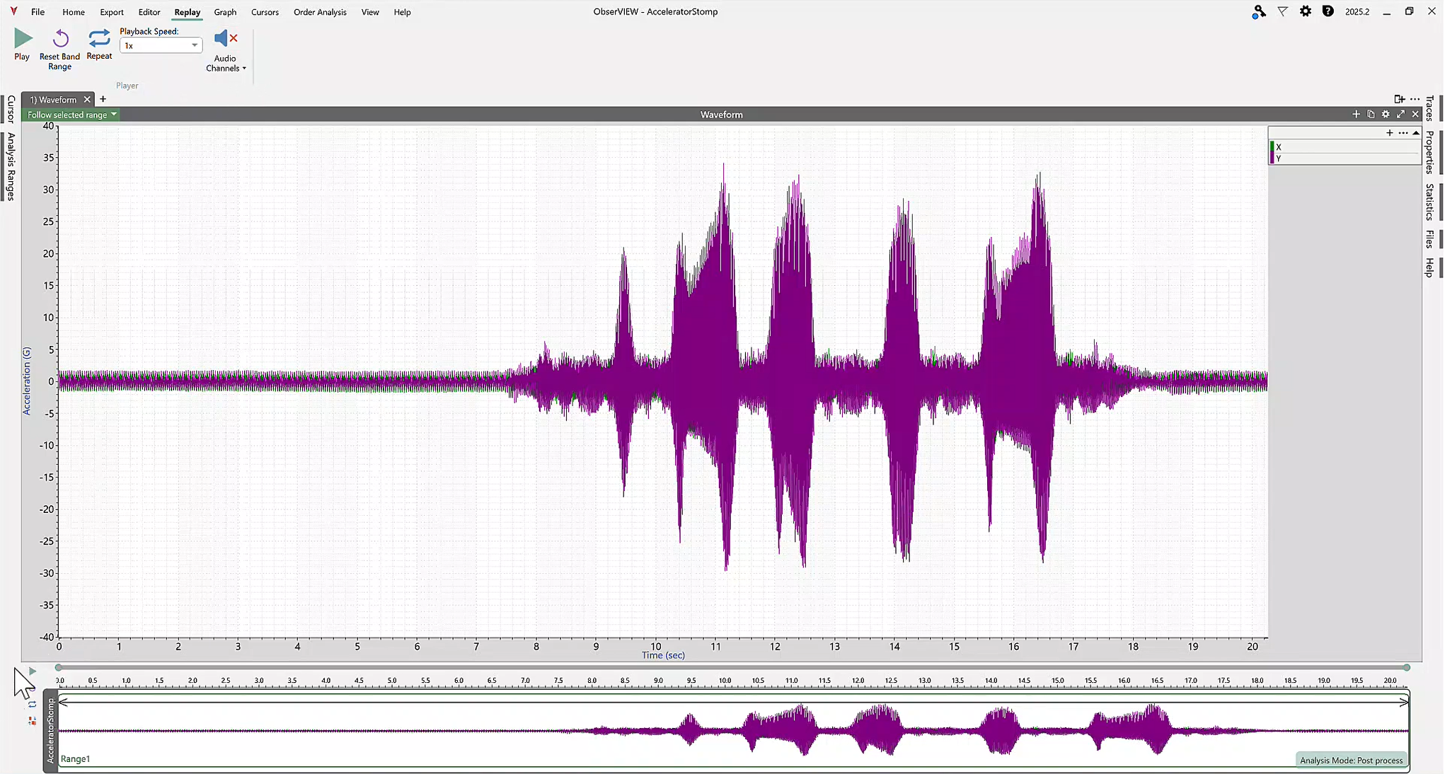Playback and Audio Channels in ObserVIEW